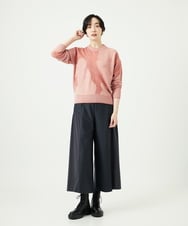 NGFAE11330 GIANNI LO GIUDICE(ジャンニ ロ ジュディチェ) [洗える]インターシャイタリアジャガードニット ピンク