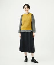 NGFAE35250 GIANNI LO GIUDICE(ジャンニ ロ ジュディチェ) [洗える]ＭＥＥＴニットベスト イエロー