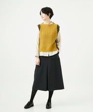 NGFAE35250 GIANNI LO GIUDICE(ジャンニ ロ ジュディチェ) [洗える]ＭＥＥＴニットベスト イエロー