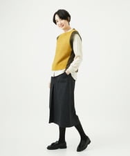 NGFAE35250 GIANNI LO GIUDICE(ジャンニ ロ ジュディチェ) [洗える]ＭＥＥＴニットベスト イエロー