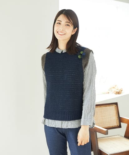 NGFAE35250 GIANNI LO GIUDICE [洗える]ＭＥＥＴニットベスト