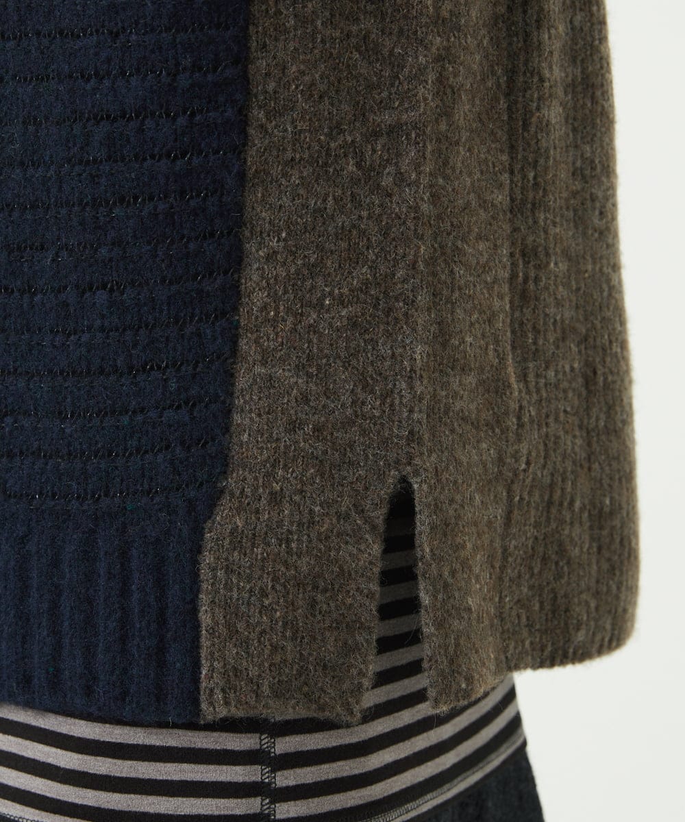 NGFAE35250 GIANNI LO GIUDICE(ジャンニ ロ ジュディチェ) [洗える]ＭＥＥＴニットベスト ネイビー