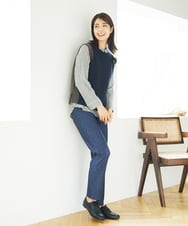 NGFAE35250 GIANNI LO GIUDICE(ジャンニ ロ ジュディチェ) [洗える]ＭＥＥＴニットベスト ネイビー