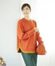 NGFAE36270 GIANNI LO GIUDICE(ジャンニ ロ ジュディチェ) [洗える]ＭＥＥＴニット オレンジ