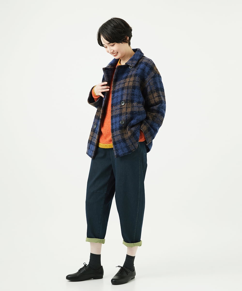 NGFAE36270 GIANNI LO GIUDICE(ジャンニ ロ ジュディチェ) [洗える]ＭＥＥＴニット オレンジ