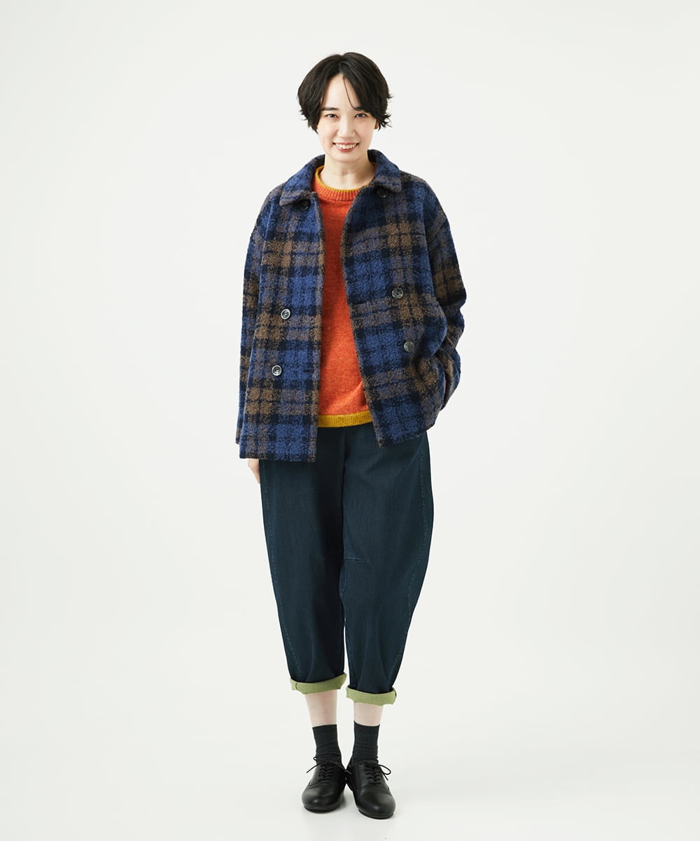 NGFAE36270 GIANNI LO GIUDICE(ジャンニ ロ ジュディチェ) [洗える]ＭＥＥＴニット オレンジ