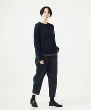 NGFAE36270 GIANNI LO GIUDICE(ジャンニ ロ ジュディチェ) [洗える]ＭＥＥＴニット ネイビー