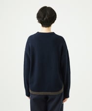 NGFAE36270 GIANNI LO GIUDICE(ジャンニ ロ ジュディチェ) [洗える]ＭＥＥＴニット ネイビー