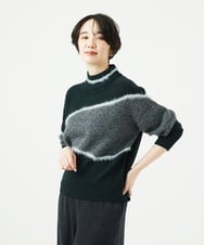 NGFAE40330 GIANNI LO GIUDICE(ジャンニ ロ ジュディチェ) エキストラファインメリノウールニット ダークグリーン