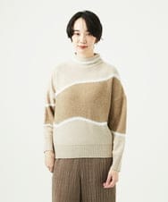 NGFAE40330 GIANNI LO GIUDICE(ジャンニ ロ ジュディチェ) エキストラファインメリノウールニット ベージュ