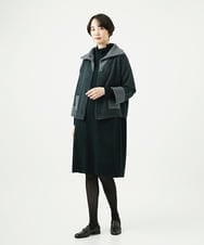 NGFAE41360 GIANNI LO GIUDICE(ジャンニ ロ ジュディチェ) エキストラファインメリノウールニットワンピース ダークグリーン