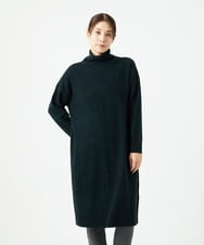 NGFAE41360 GIANNI LO GIUDICE(ジャンニ ロ ジュディチェ) エキストラファインメリノウールニットワンピース ダークグリーン