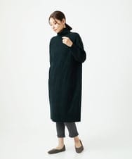 NGFAE41360 GIANNI LO GIUDICE(ジャンニ ロ ジュディチェ) エキストラファインメリノウールニットワンピース ダークグリーン