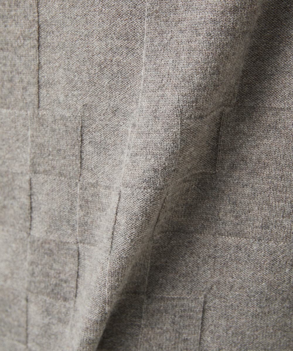 NGFAE41360 GIANNI LO GIUDICE(ジャンニ ロ ジュディチェ) エキストラファインメリノウールニットワンピース ベージュ