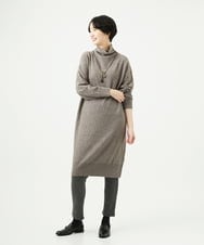 NGFAE41360 GIANNI LO GIUDICE(ジャンニ ロ ジュディチェ) エキストラファインメリノウールニットワンピース ベージュ