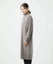 NGFAE41360 GIANNI LO GIUDICE(ジャンニ ロ ジュディチェ) エキストラファインメリノウールニットワンピース ベージュ