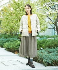 NGFAF13210 GIANNI LO GIUDICE(ジャンニ ロ ジュディチェ) バイカラーポケットニット マスタード