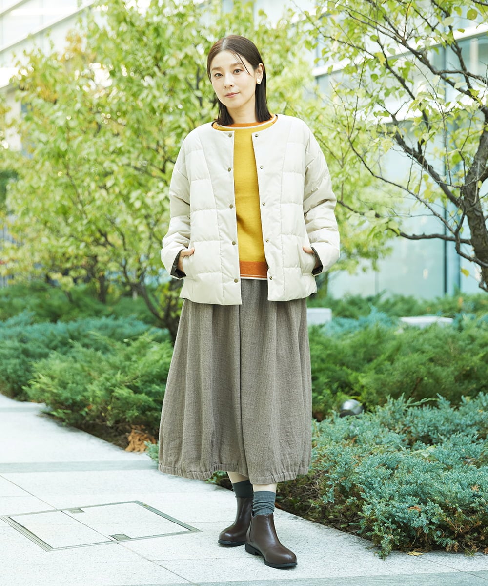 NGFAF13210 GIANNI LO GIUDICE(ジャンニ ロ ジュディチェ) バイカラーポケットニット マスタード