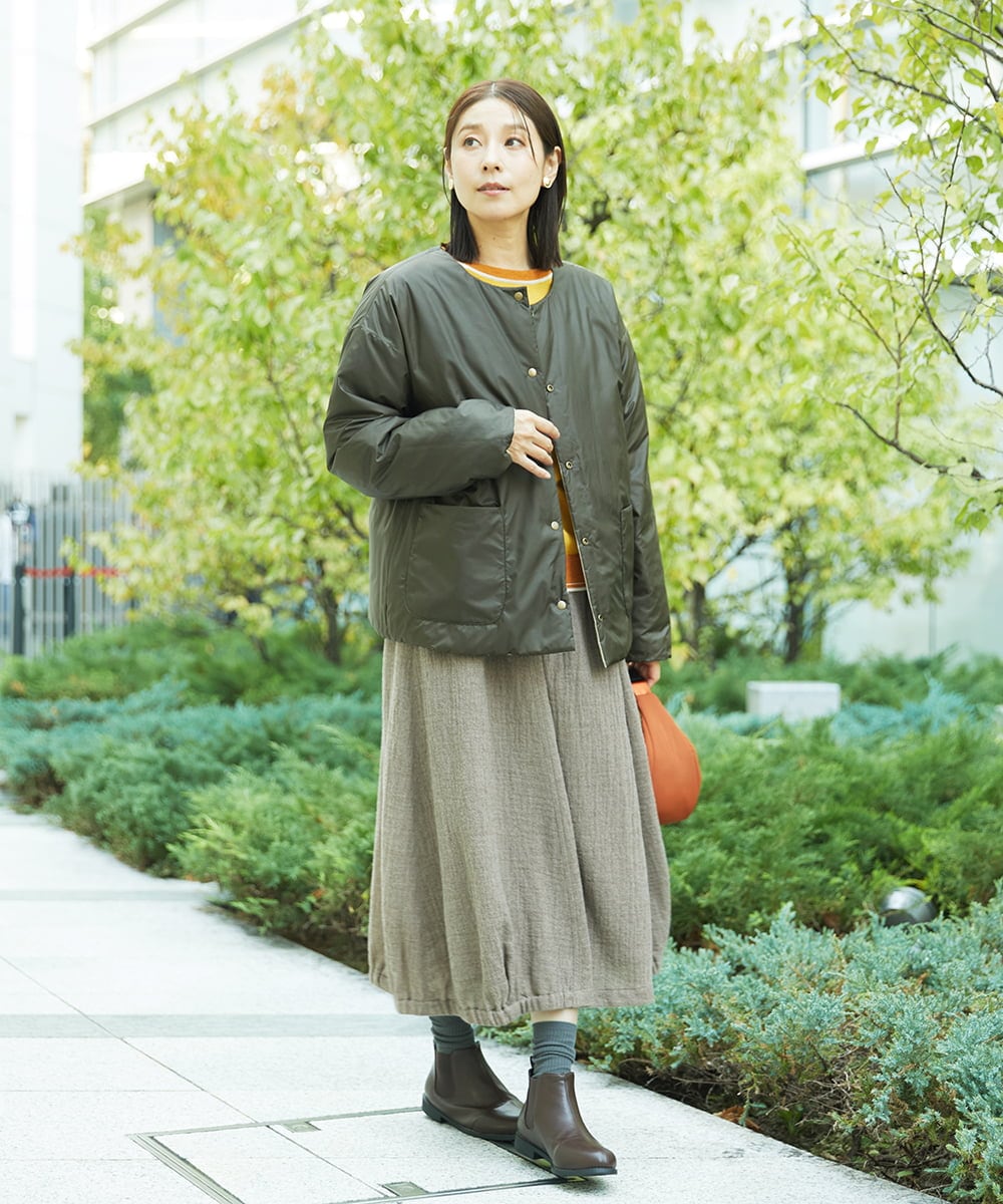 NGFAF13210 GIANNI LO GIUDICE(ジャンニ ロ ジュディチェ) バイカラーポケットニット マスタード