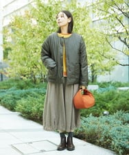 NGFAF13210 GIANNI LO GIUDICE(ジャンニ ロ ジュディチェ) バイカラーポケットニット マスタード