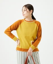 NGFAF13210 GIANNI LO GIUDICE(ジャンニ ロ ジュディチェ) バイカラーポケットニット マスタード