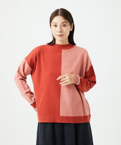 NGFAF14220 GIANNI LO GIUDICE バイカラーニット