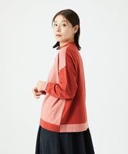 NGFAF14220 GIANNI LO GIUDICE(ジャンニ ロ ジュディチェ) バイカラーニット ピンク