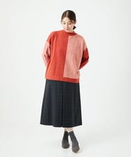 NGFAF14220 GIANNI LO GIUDICE(ジャンニ ロ ジュディチェ) バイカラーニット ピンク