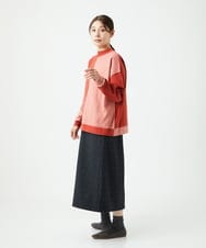 NGFAF14220 GIANNI LO GIUDICE(ジャンニ ロ ジュディチェ) バイカラーニット ピンク