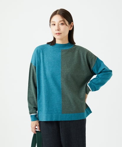 NGFAF14220  バイカラーニット