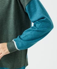 NGFAF14220 GIANNI LO GIUDICE(ジャンニ ロ ジュディチェ) バイカラーニット ブルー