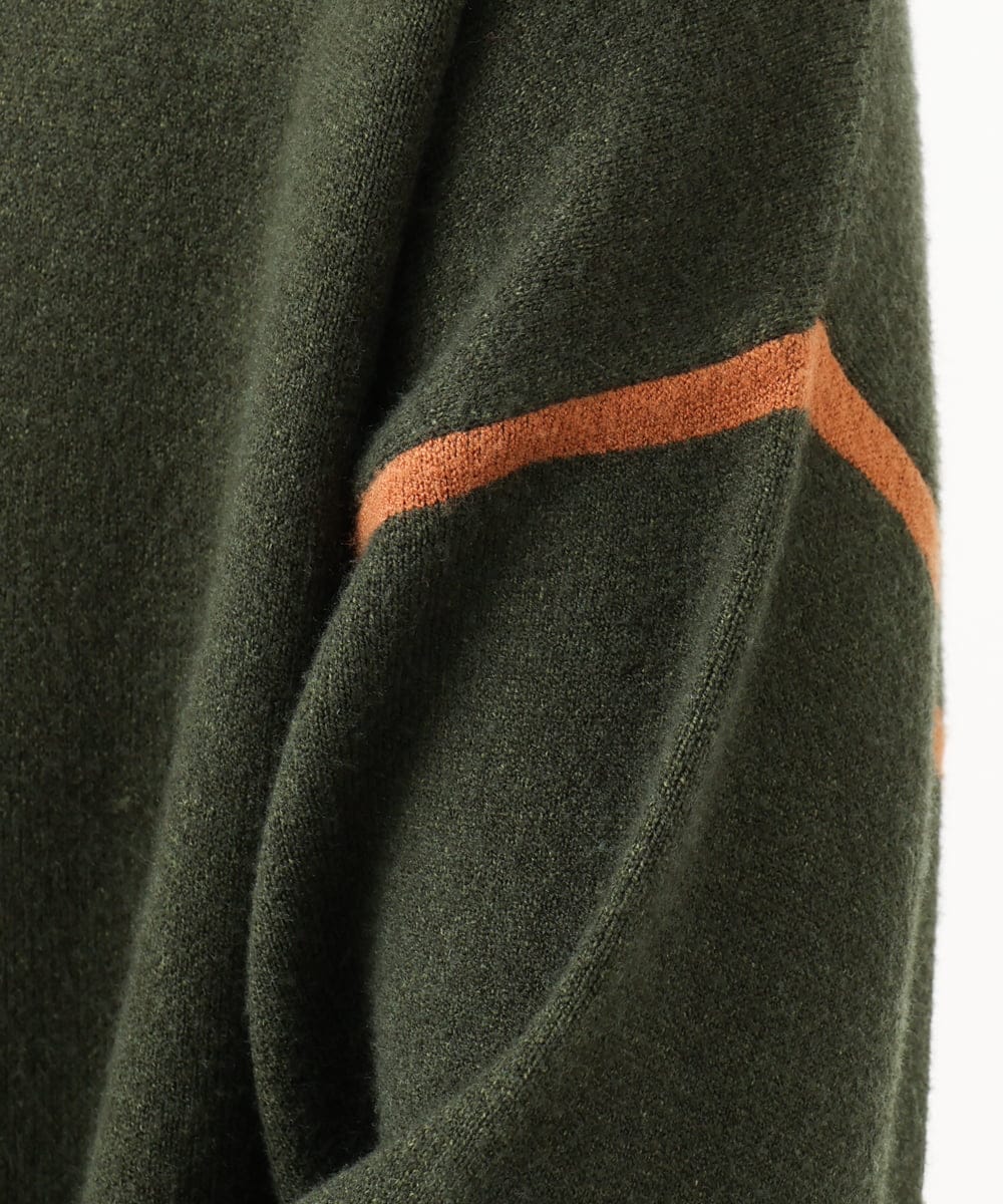 NGFAG21230 GIANNI LO GIUDICE(ジャンニ ロ ジュディチェ) [洗える]レーヨンナイロンストレッチプルオーバー カーキ