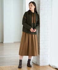 NGFAG21230 GIANNI LO GIUDICE(ジャンニ ロ ジュディチェ) [洗える]レーヨンナイロンストレッチプルオーバー カーキ