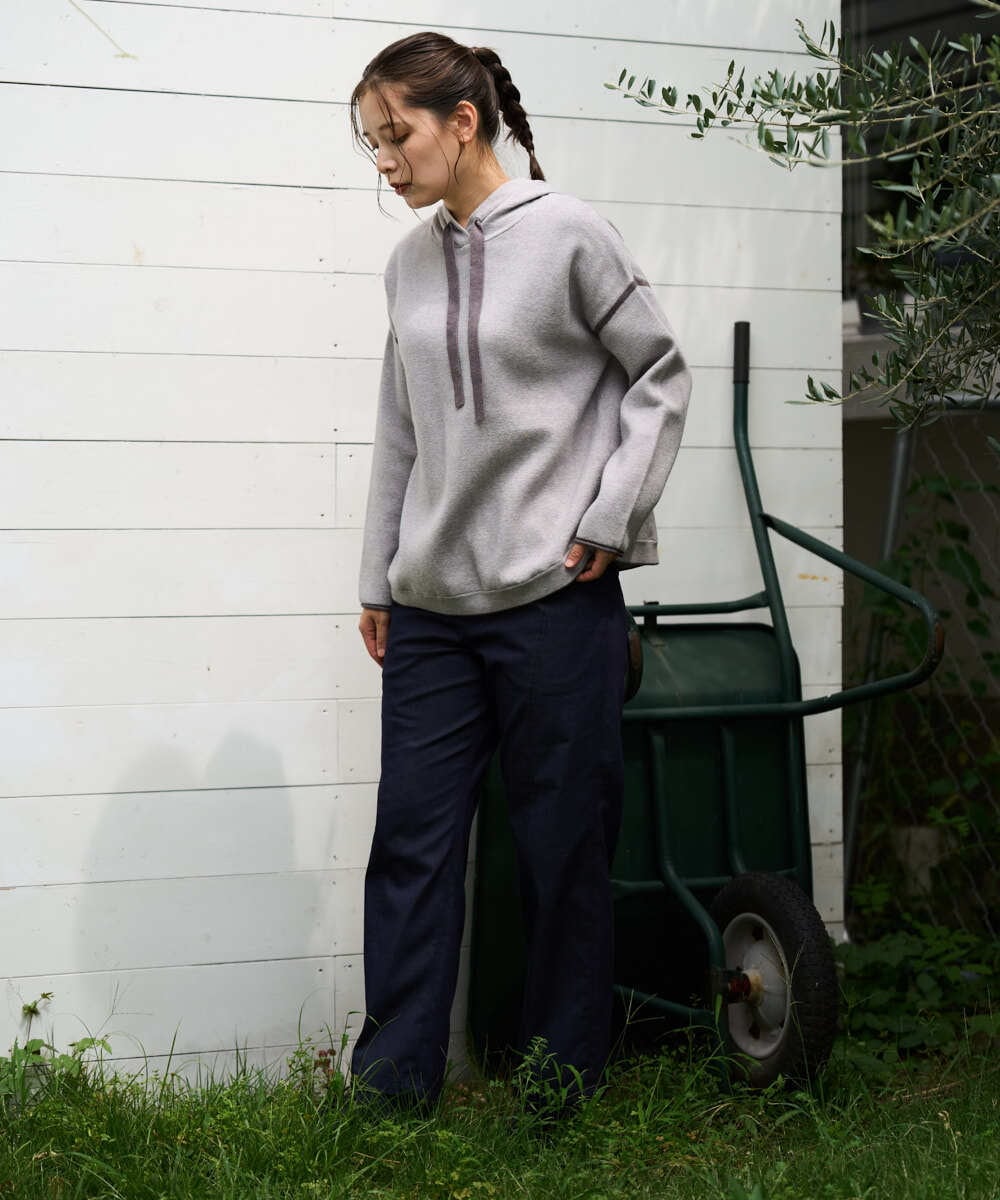 NGFAG21230 GIANNI LO GIUDICE(ジャンニ ロ ジュディチェ) [洗える]レーヨンナイロンストレッチプルオーバー カーキ