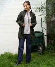 NGFAG21230 GIANNI LO GIUDICE(ジャンニ ロ ジュディチェ) [洗える]レーヨンナイロンストレッチプルオーバー カーキ