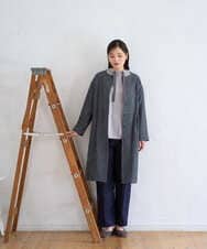 NGFAG21230 GIANNI LO GIUDICE(ジャンニ ロ ジュディチェ) [洗える]レーヨンナイロンストレッチプルオーバー カーキ