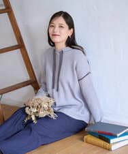 NGFAG21230 GIANNI LO GIUDICE(ジャンニ ロ ジュディチェ) [洗える]レーヨンナイロンストレッチプルオーバー カーキ