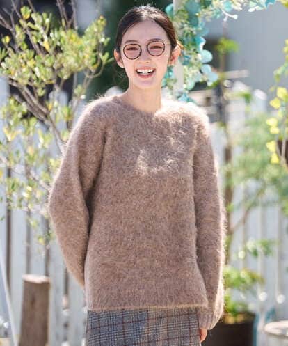 NGFAH36330 GIANNI LO GIUDICE アルパカファーニット