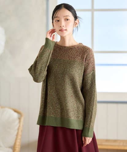 NGFAH41230 GIANNI LO GIUDICE ミックスヤーンニット
