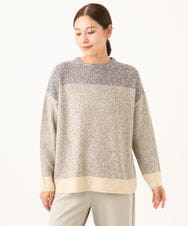 NGFAH41230 GIANNI LO GIUDICE(ジャンニ ロ ジュディチェ) ミックスヤーンニット ライトブルー
