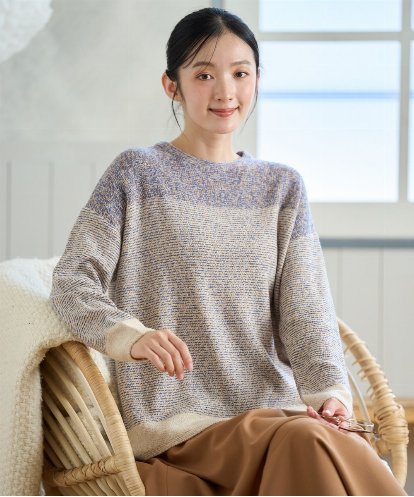 NGFAH41230 GIANNI LO GIUDICE ミックスヤーンニット