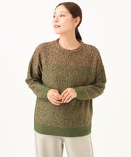 NGFAH41230 GIANNI LO GIUDICE(ジャンニ ロ ジュディチェ) ミックスヤーンニット ライトブルー