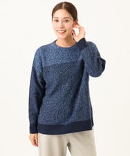 NGFAH41230 GIANNI LO GIUDICE(ジャンニ ロ ジュディチェ) ミックスヤーンニット ライトブルー