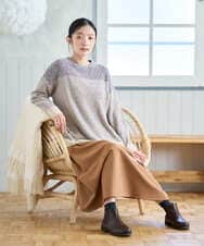 NGFAH41230 GIANNI LO GIUDICE(ジャンニ ロ ジュディチェ) ミックスヤーンニット ライトブルー