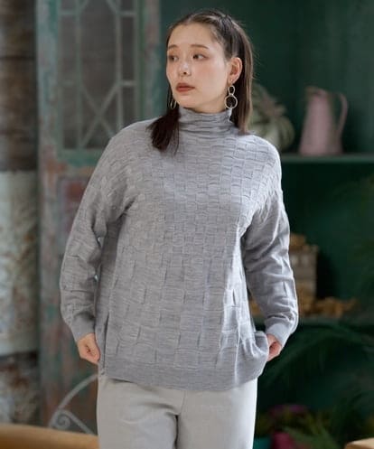NGFAH46270 GIANNI LO GIUDICE エクストラファインウールブロックチェックニット