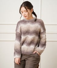 NGFAH48250 GIANNI LO GIUDICE(ジャンニ ロ ジュディチェ) カスリブークレーニット グリーン