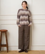 NGFAH48250 GIANNI LO GIUDICE(ジャンニ ロ ジュディチェ) カスリブークレーニット グリーン