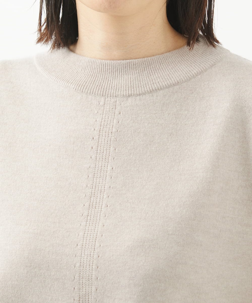NGFCC05200 GIANNI LO GIUDICE(ジャンニ ロ ジュディチェ) アイレットプルオーバーニット ベージュ