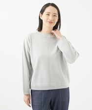 NGFCC05200 GIANNI LO GIUDICE(ジャンニ ロ ジュディチェ) アイレットプルオーバーニット ライトグレー