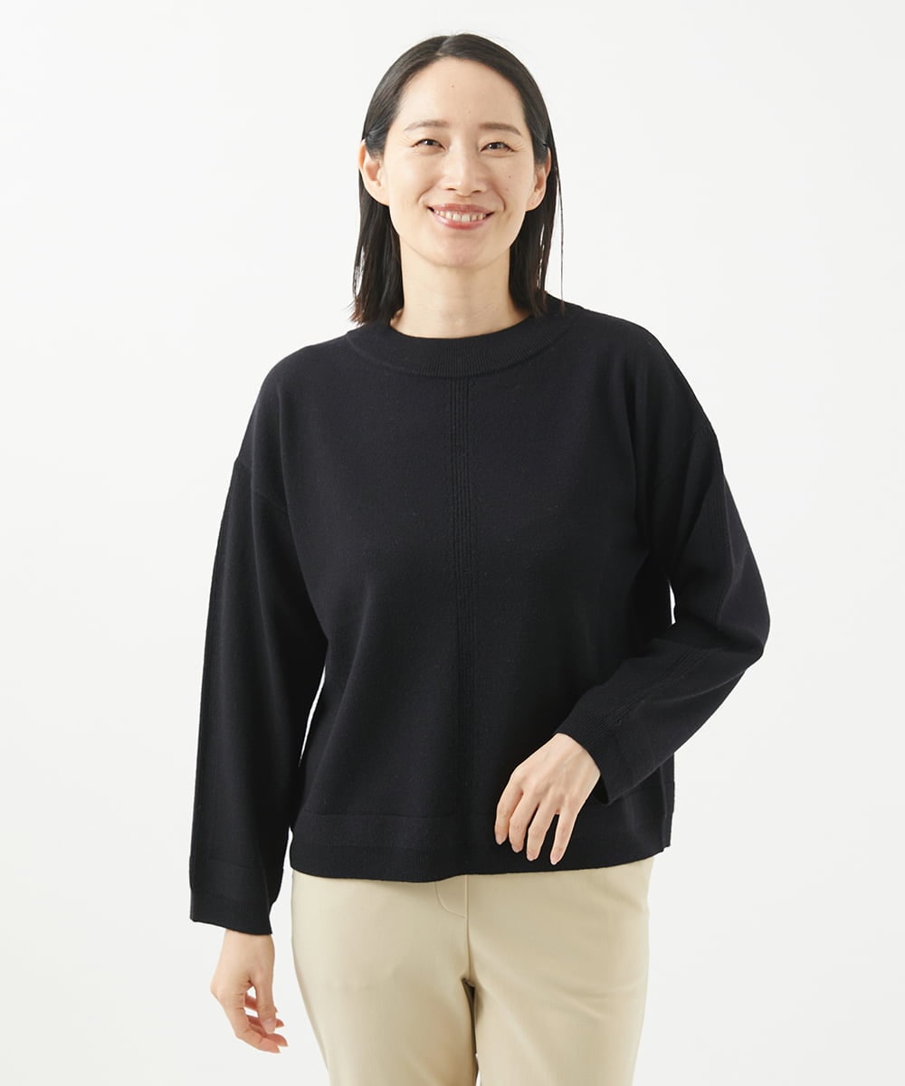 NGFCC05200 GIANNI LO GIUDICE(ジャンニ ロ ジュディチェ) アイレットプルオーバーニット ブラック